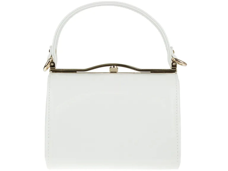 Patent Vintage Box Handbag Clutch Bag Top Handle Evening Bag For Women