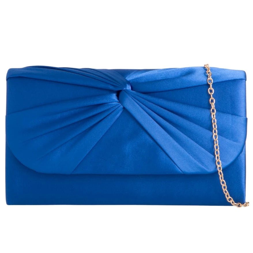 Satin Pleated Evening Prom Party Clutch Bag