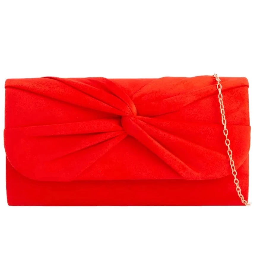 Women_sPleatedSuedeClutchBagUKbagsA2Zukfashionscarlet