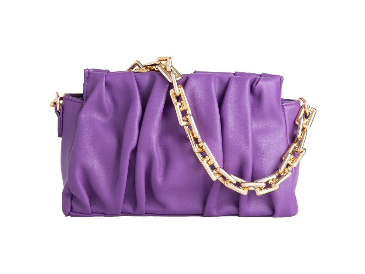 Women's Faux Leather Shoulder Bag Chain Handle Evening Wedding Party Handbags