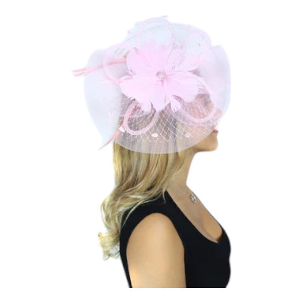 Large Weddings Fascinator Women's Headband Clip Hat Races Royal Ascot & Parties