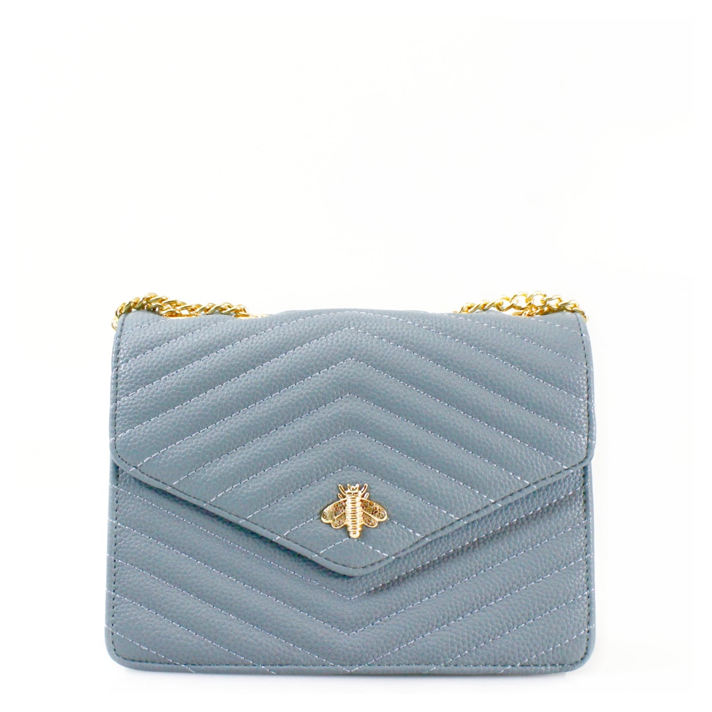 Women's Quilted Bee Crossbody Bag Cross Over Satchel Bag