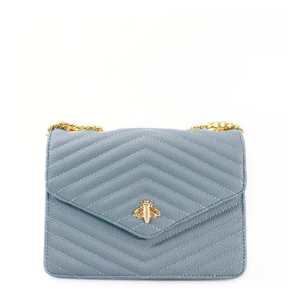 Women's Quilted Bee Crossbody Bag Cross Over Satchel Bag