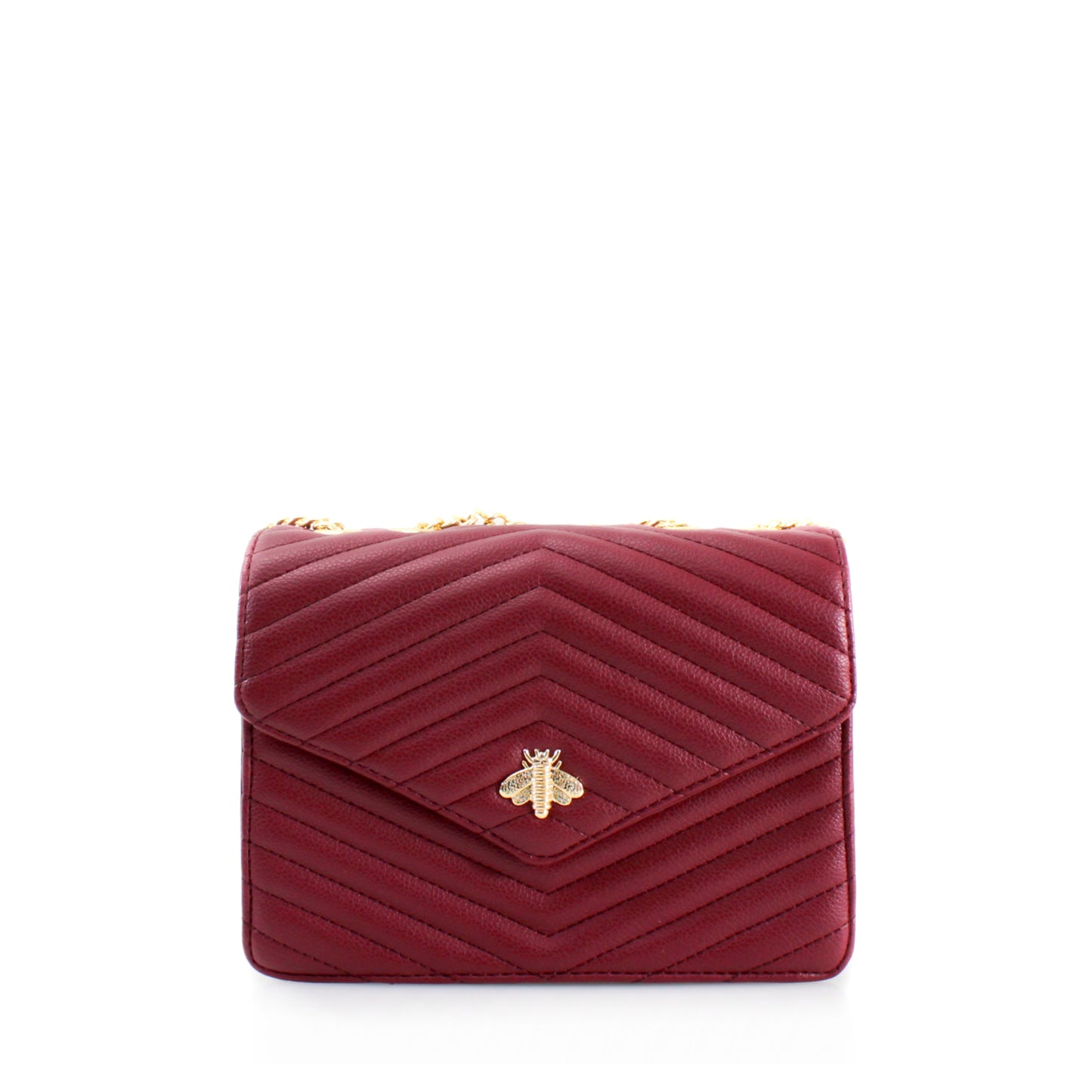 Women's Quilted Bee Crossbody Bag Cross Over Satchel Bag