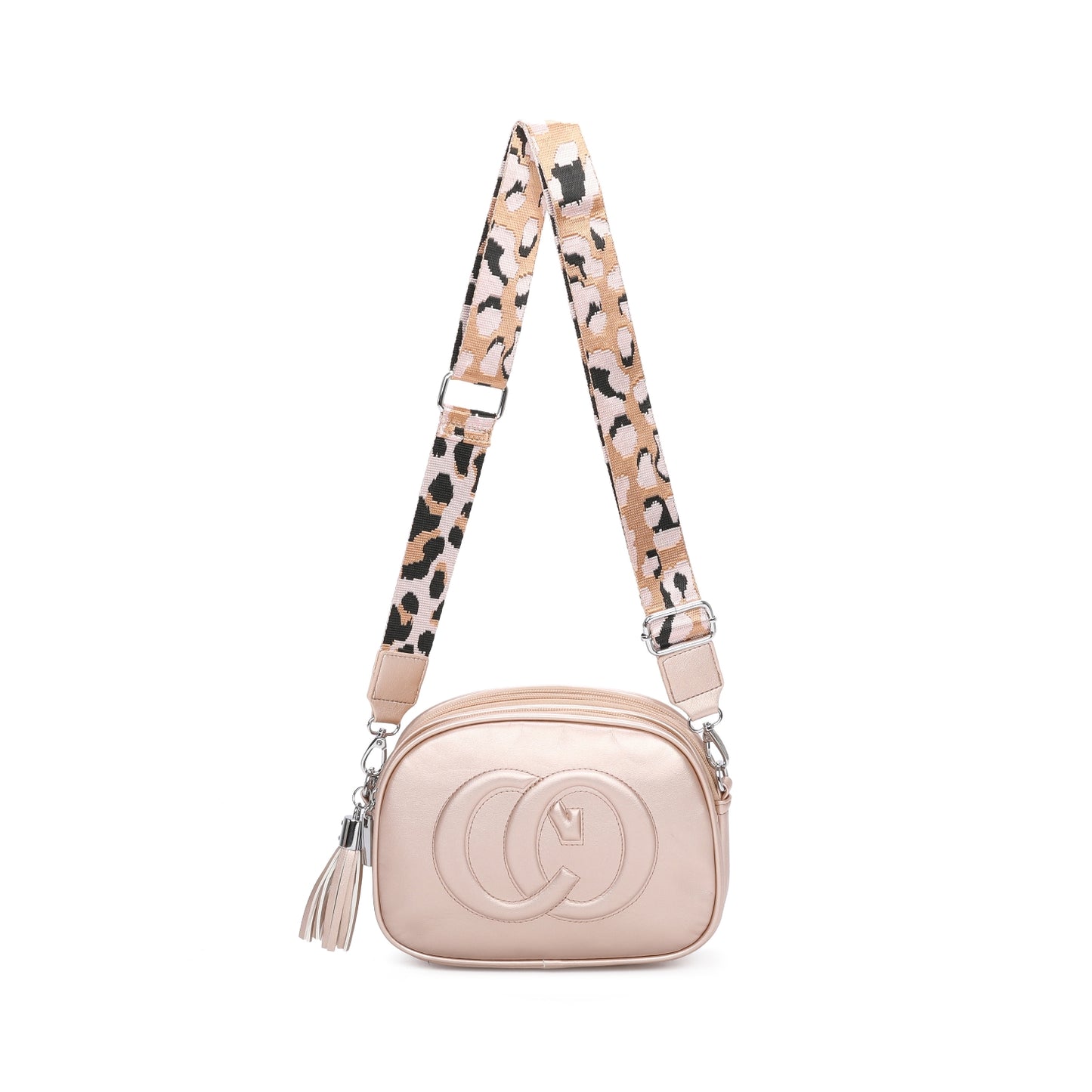 Ladies CO Crossbody Bag Messenger Bag Women Faux Leather Handbag Shoulder Over colorful strap Bags