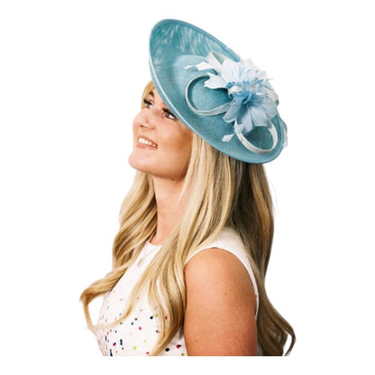Women's Large Wedding Fascinator Headband Clip Hair Hat Ladies Day Races Royal Ascot UK