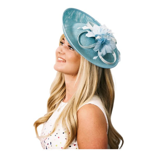 Women's Large Wedding Fascinator Headband Clip Hair Hat Ladies Day Races Royal Ascot UK