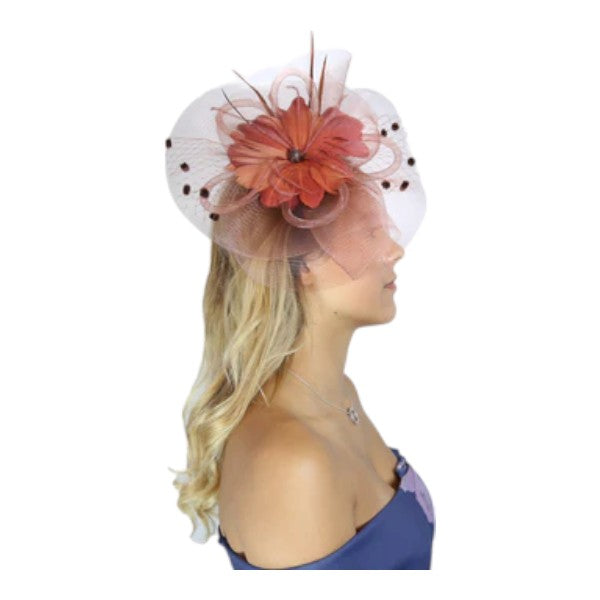 Large Weddings Fascinator Women's Headband Clip Hat Races Royal Ascot & Parties