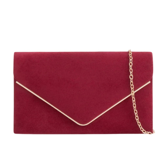 suede clutch bag 