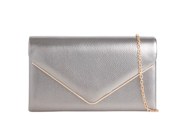 Women's Clutch Bag Faux Leather Plain Envelope Evening Bag Purse Party Wedding Handbag