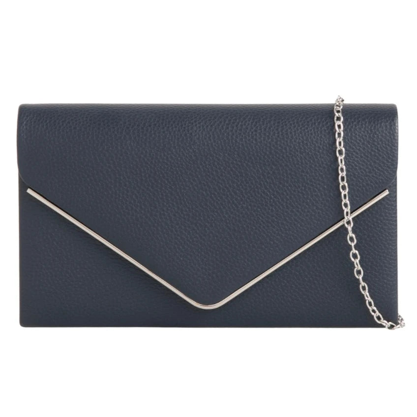 Women's Clutch Bag Faux Leather Plain Envelope Evening Bag Purse Party Wedding Handbag