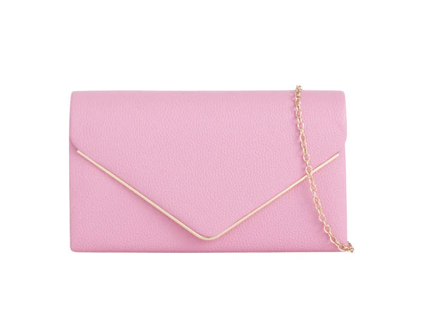 Women's Clutch Bag Faux Leather Plain Envelope Evening Bag Purse Party Wedding Handbag