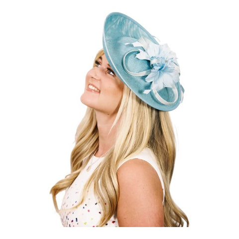 Women's Large Wedding Fascinator Headband Clip Hair Hat Ladies Day Races Royal Ascot UK