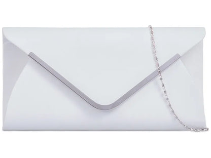 Suede Leather Envelope Clutch Bag Smart Evening Prom Party Handbag For Women
