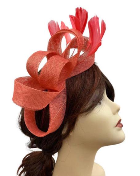 Women's Fascinator Feather Looped Headband Hat Wedding Party Race Royal Ascot
