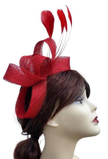 Loop Bow Sinamay Fascinator Headband Headpiece Wedding Party Race Royal Ascot