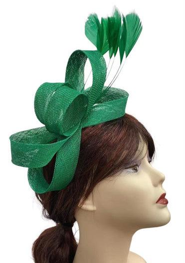 Loop Bow Sinamay Fascinator Headband Headpiece Wedding Party Race Royal Ascot