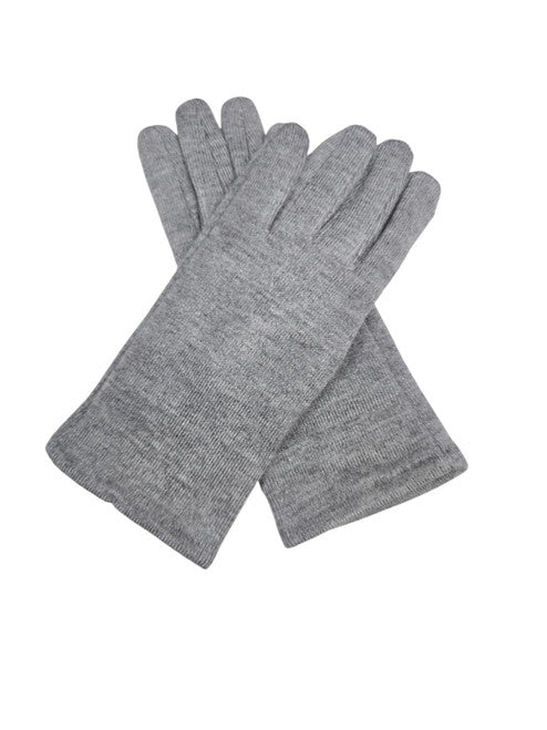 Women Classic Plain Gloves Soft Cozy Warm Fleece Cashmere Blend Gloves Touch Screen