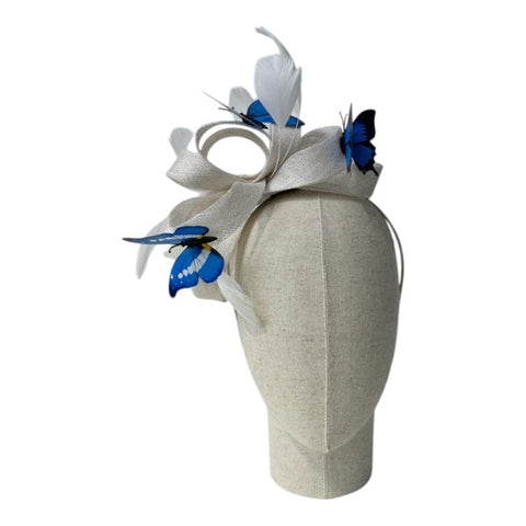 Customized - Butterfly Looped Wedding Fascinator Clip/Headband Ladies Day Races Royal Ascot UK
