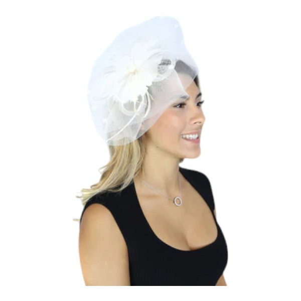 Large Weddings Fascinator Women's Headband Clip Hat Races Royal Ascot & Parties