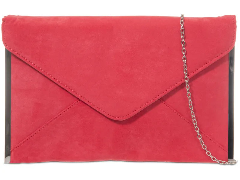 Suede Slim Envelope Party Prom Clutch Bag For Women