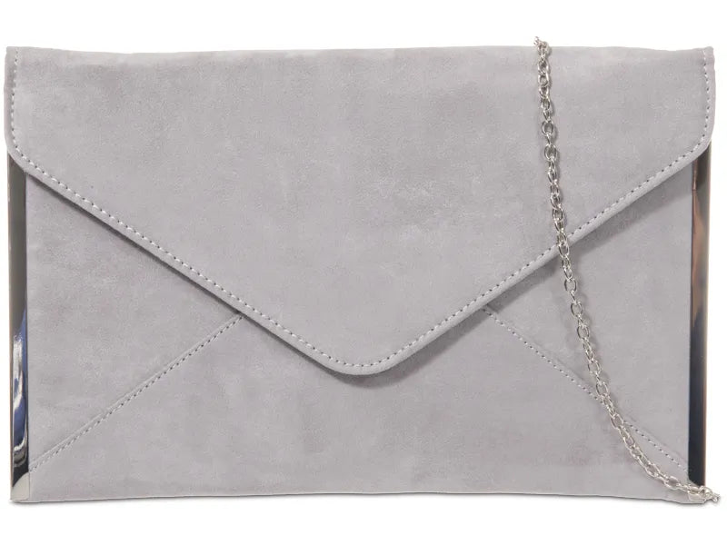 Suede Slim Envelope Party Prom Clutch Bag For Women