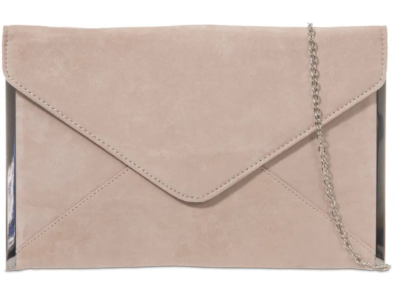 Suede Slim Envelope Party Prom Clutch Bag For Women