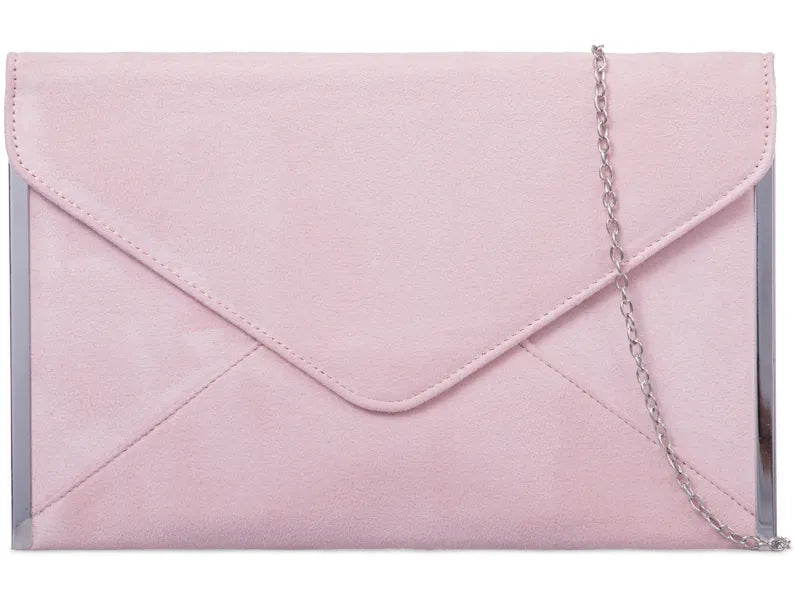 Suede Slim Envelope Party Prom Clutch Bag For Women