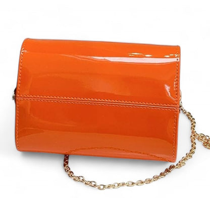 Patent Vintage Box Handbag Clutch Bag Top Handle Evening Bag For Women
