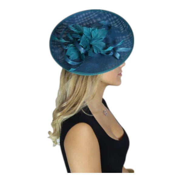 Women's Large Wedding Fascinator Headband Clip Hair Hat Ladies Day Races Royal Ascot UK