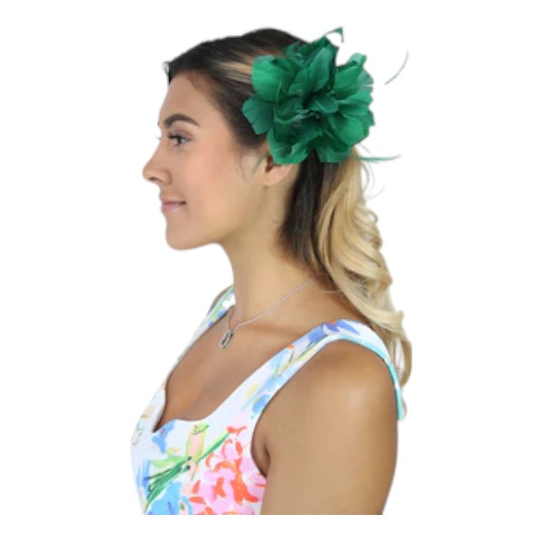 Small Flower Feather Beaded Fascinator Hair Clip Pin Wedding Party Ladies Day Races Royal Ascot
