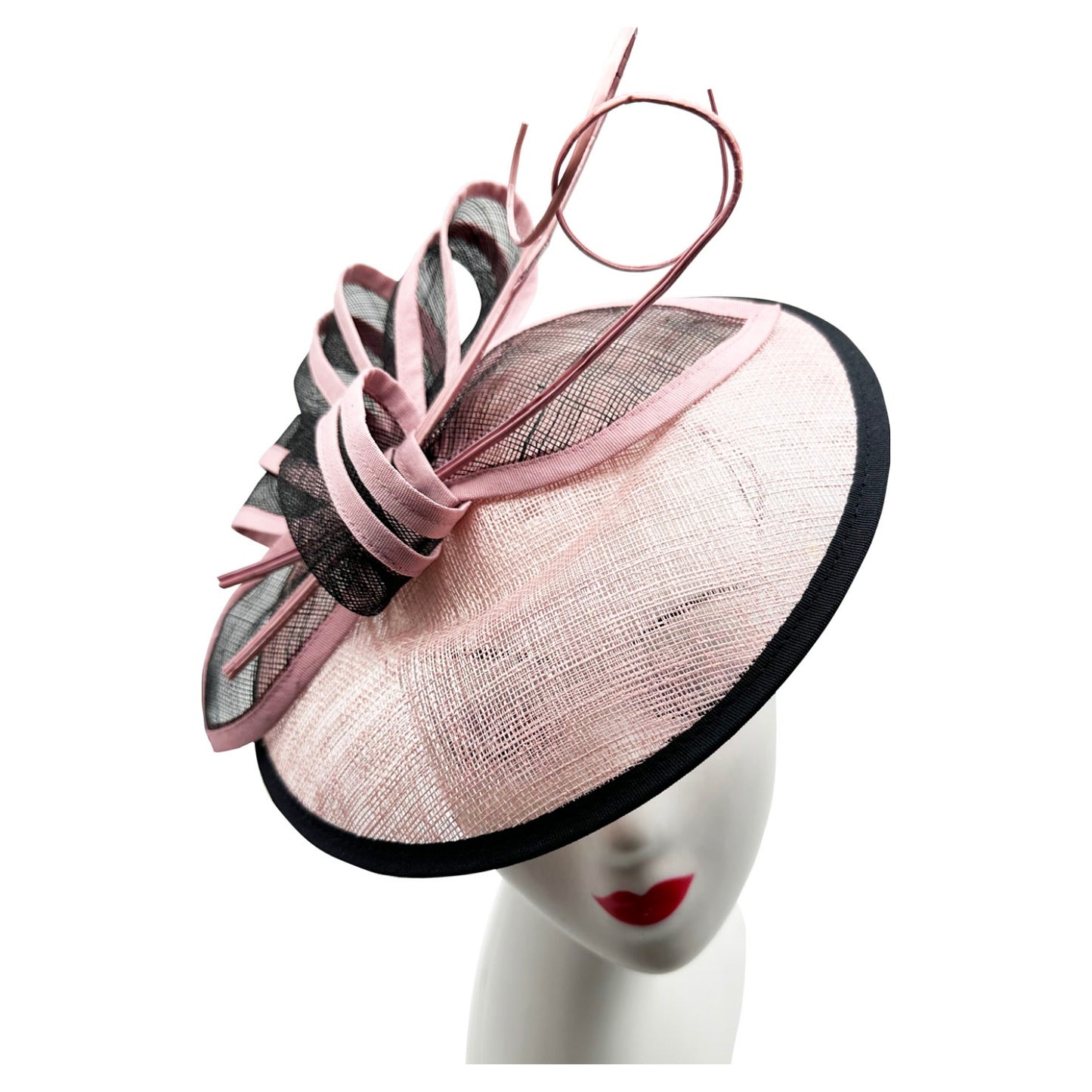 Women's Fascinator Headband Hatinator Clip Large Hat Weddings Races Royal Ascot