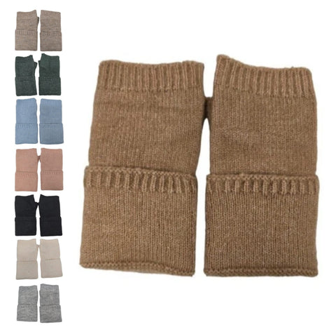 Women Cashmere Blend Soft Warm Gloves Ladies/Girls Winter Fingerless Knit Gloves
