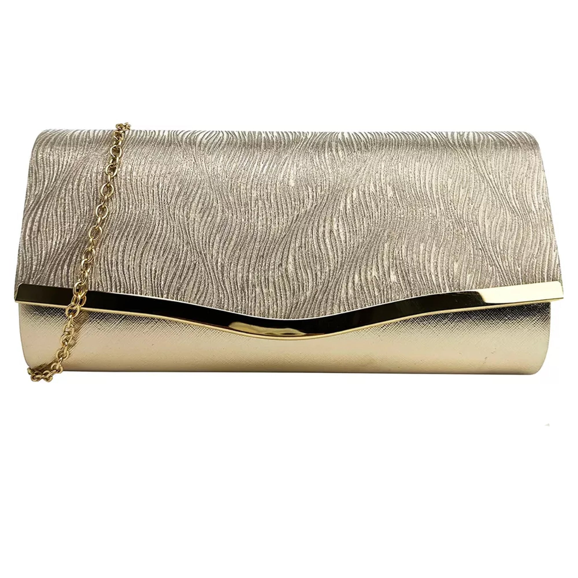 Elegant Glitter Envelope Style Evening Clutch Bag