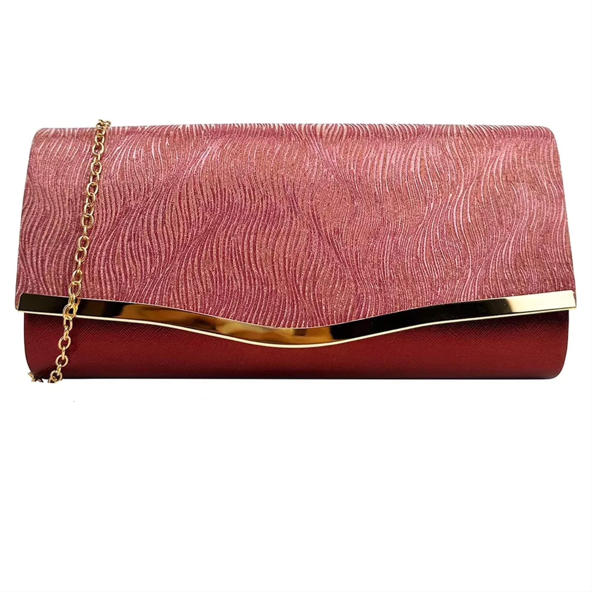 Elegant Glitter Envelope Style Evening Clutch Bag