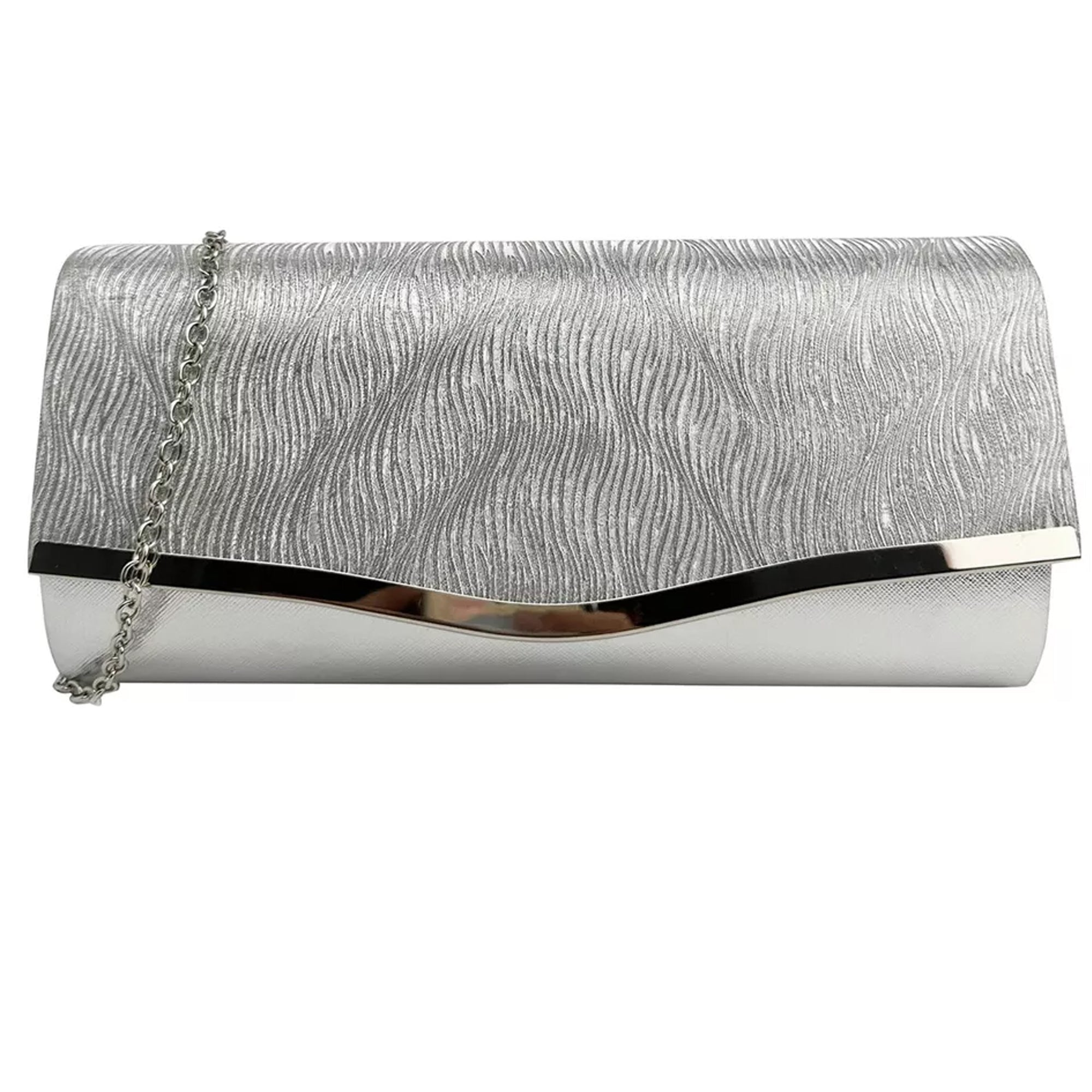 Elegant Glitter Envelope Style Evening Clutch Bag