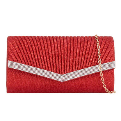 Women's Glitter Clutch Bag Evening Wedding Party Sparkle Shoulder Handbag Purse