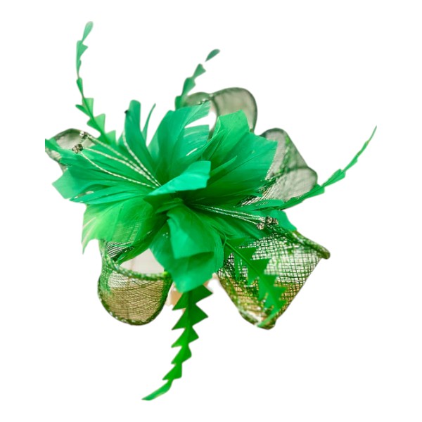 Women Wedding Fascinator Headband & Hair Clip Feather Flower Ladies Day Races Royal Ascot UK