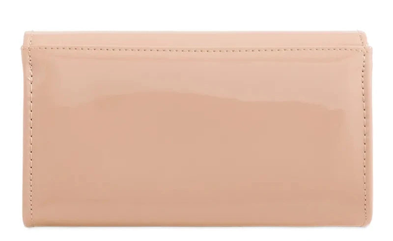 Women Plain Patent Leather Clutch Bag Evening Party Fashion Handbag