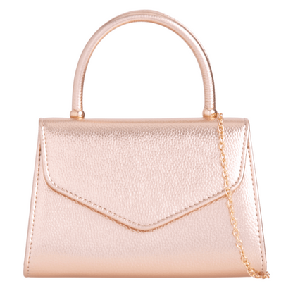 Women Plain Tote Style Faux Leather Clutch Bag Top Handle Evening Wedding Party Handbag