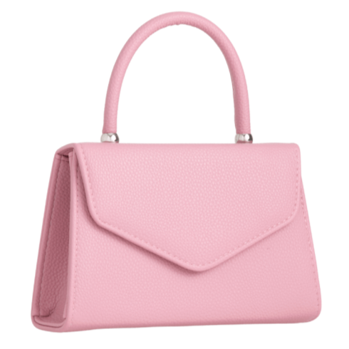 Women Plain Tote Style Faux Leather Clutch Bag Top Handle Evening Wedding Party Handbag