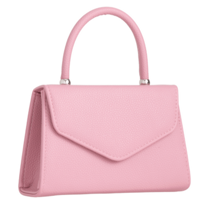 Women Plain Tote Style Faux Leather Clutch Bag Top Handle Evening Wedding Party Handbag