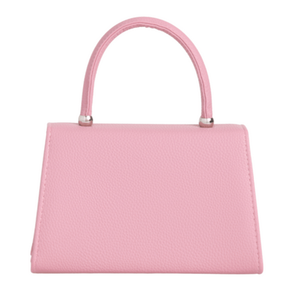Women Plain Tote Style Faux Leather Clutch Bag Top Handle Evening Wedding Party Handbag