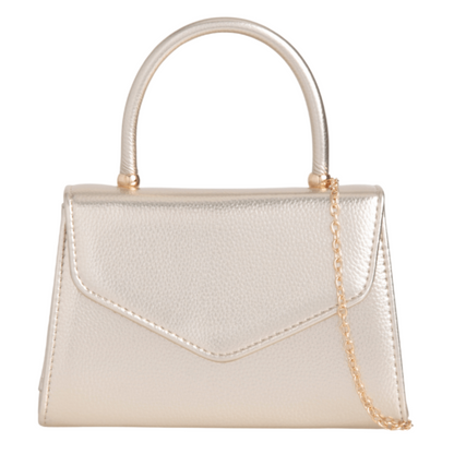 Women Plain Tote Style Faux Leather Clutch Bag Top Handle Evening Wedding Party Handbag