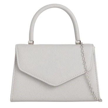 Women Plain Tote Style Faux Leather Clutch Bag Top Handle Evening Wedding Party Handbag