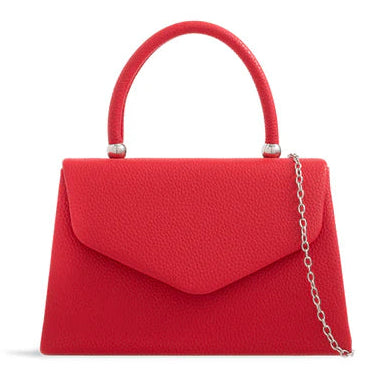 Women Plain Tote Style Faux Leather Clutch Bag Top Handle Evening Wedding Party Handbag