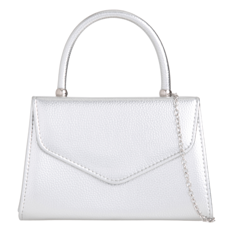 Women Plain Tote Style Faux Leather Clutch Bag Top Handle Evening Wedding Party Handbag