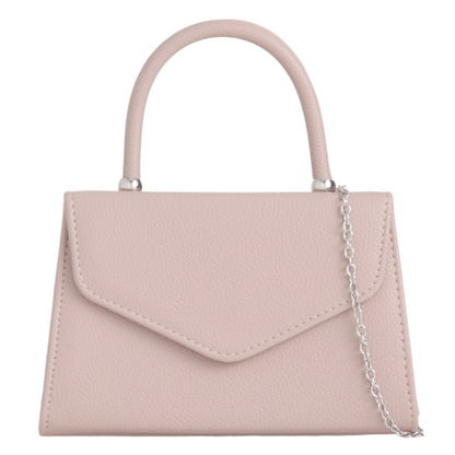 Women Plain Tote Style Faux Leather Clutch Bag Top Handle Evening Wedding Party Handbag