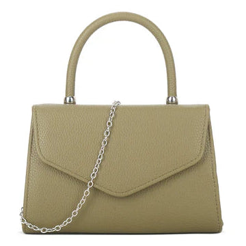 Women Plain Tote Style Faux Leather Clutch Bag Top Handle Evening Wedding Party Handbag