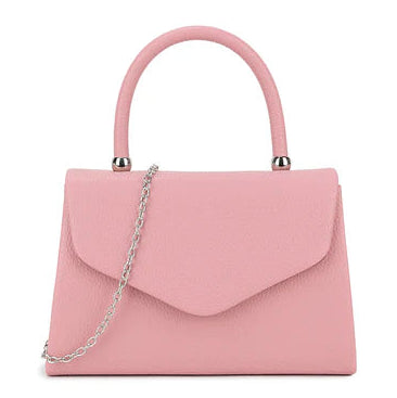 Women Plain Tote Style Faux Leather Clutch Bag Top Handle Evening Wedding Party Handbag